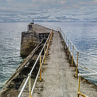 Buy canvas prints of Pittenweem Sea Defence by Valerie Paterson