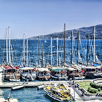 Buy canvas prints of Marmaris Boats by Valerie Paterson