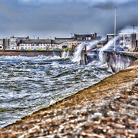 Buy canvas prints of Stormy Saltcoats by Valerie Paterson