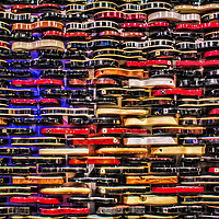 Buy canvas prints of Wall of Guitars  by Valerie Paterson