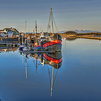 Buy canvas prints of Irvine Harbourside by Valerie Paterson