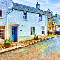 Buy canvas prints of Colourful Culross by Valerie Paterson