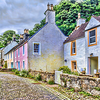 Buy canvas prints of Cobbled Street Culross by Valerie Paterson
