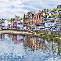 Buy canvas prints of Oban Reflection by Valerie Paterson