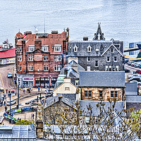Buy canvas prints of Oban Town View by Valerie Paterson