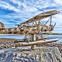 Buy canvas prints of Stonehaven Seaplane  by Valerie Paterson