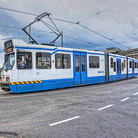 Buy canvas prints of Amsterdam Tram by Valerie Paterson