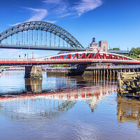 Buy canvas prints of Tyne Bridges Reflection by Valerie Paterson