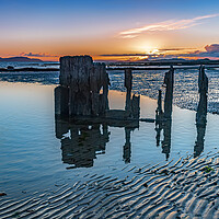 Buy canvas prints of Ardrossan Sunset by Valerie Paterson