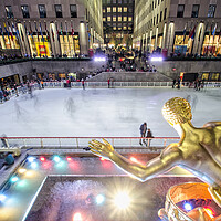 Buy canvas prints of NYC Ice Rink by Valerie Paterson