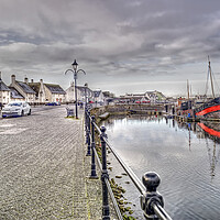 Buy canvas prints of Winter Harbour Front by Valerie Paterson