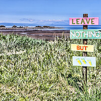 Buy canvas prints of Leave Nothing But Footprints by Valerie Paterson