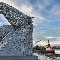 Buy canvas prints of The Travelling Kelpies by Valerie Paterson