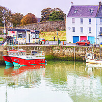 Buy canvas prints of St Andrews Colourful Harbour by Valerie Paterson