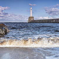 Buy canvas prints of Torry Battery Lighthouse  by Valerie Paterson