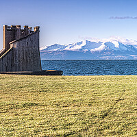 Buy canvas prints of Arran from Saltcoats by Valerie Paterson