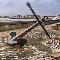 Buy canvas prints of Saltcoats Anchor by Valerie Paterson