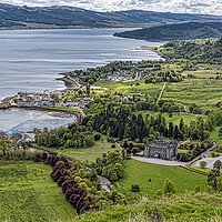 Buy canvas prints of A View Over Inveraray  by Valerie Paterson