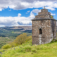 Buy canvas prints of Dun Na Cuaiche Lookout Tower by Valerie Paterson