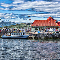 Buy canvas prints of Oban Harbourside by Valerie Paterson