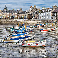 Buy canvas prints of Boats at Stonehaven by Valerie Paterson