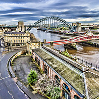 Buy canvas prints of Bridges Over The Tyne by Valerie Paterson