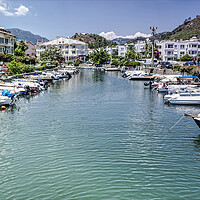 Buy canvas prints of Marmaris Harbour by Valerie Paterson