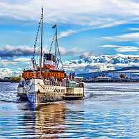 Buy canvas prints of Steaming into Greenock by Valerie Paterson
