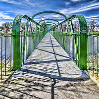 Buy canvas prints of Low Green Bridge by Valerie Paterson