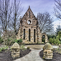 Buy canvas prints of Kilwinning Abbey Replica by Valerie Paterson