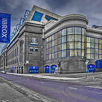 Buy canvas prints of Ibrox Football Stadium by Valerie Paterson