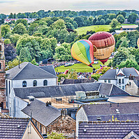Buy canvas prints of Strathaven Balloon Festival by Valerie Paterson