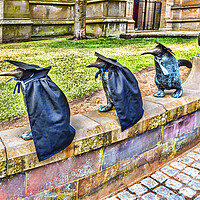 Buy canvas prints of Penguin Parade Dundee by Valerie Paterson