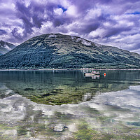 Buy canvas prints of Loch Linnhe Reflection by Valerie Paterson