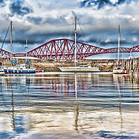 Buy canvas prints of Queensferry Harbour by Valerie Paterson
