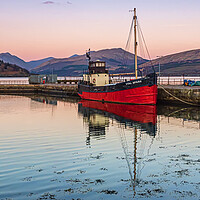 Buy canvas prints of Vital Spark at Inveraray by Valerie Paterson