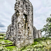 Buy canvas prints of Morton Castle Ruin by Valerie Paterson