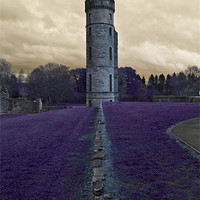 Buy canvas prints of Eglinton Castle Tower by Valerie Paterson