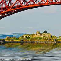 Buy canvas prints of Inchgarvie Island by Valerie Paterson
