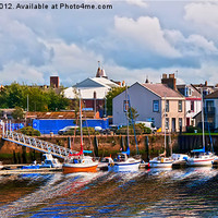 Buy canvas prints of Ayr Slip And Harbour by Valerie Paterson
