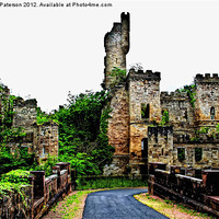 Buy canvas prints of Ruins At Loudoun Castle by Valerie Paterson