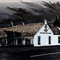 Buy canvas prints of The Ship Inn Irvine by Valerie Paterson