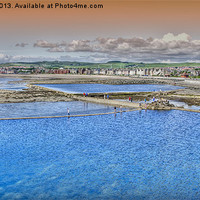 Buy canvas prints of Saltcoats Shore by Valerie Paterson