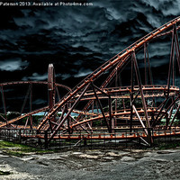 Buy canvas prints of Rollercoaster Ride by Valerie Paterson