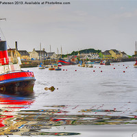 Buy canvas prints of Irvine Harbour & Garnock by Valerie Paterson