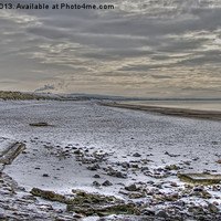 Buy canvas prints of Cold Irvine Beach by Valerie Paterson