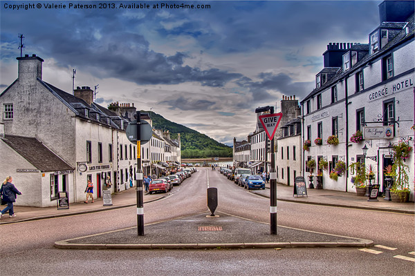Inveraray on Loch Fyne  Framed Mounted Print by Valerie Paterson