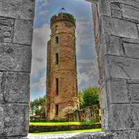 Buy canvas prints of Tower Through The Ruin by Valerie Paterson