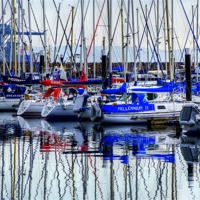 Buy canvas prints of Reflection on the Haven by Valerie Paterson