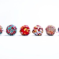 Buy canvas prints of Red Lolly Pop Cakes by Valerie Paterson